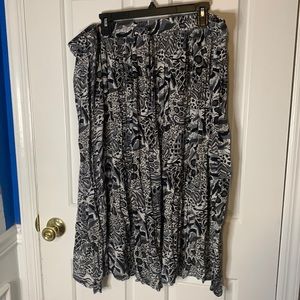 💛Animal print drawstring skirt